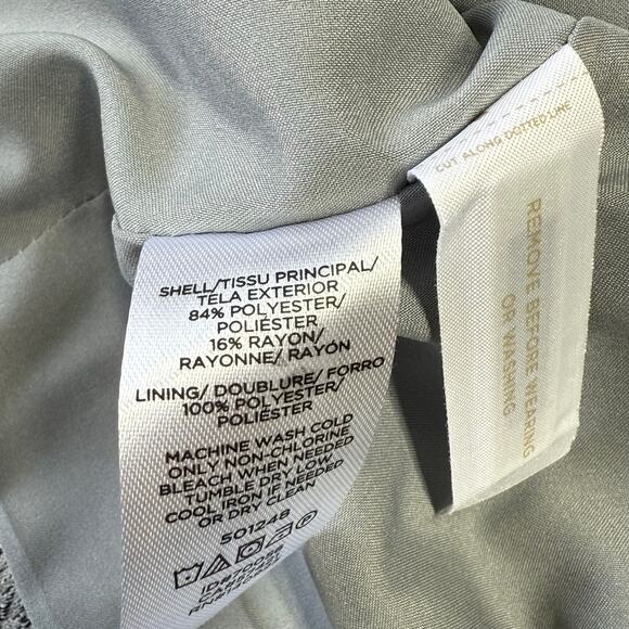 LOFT Light Gray Herringbone Blazer Jacket Size 2NWT - Picture 7 of 7